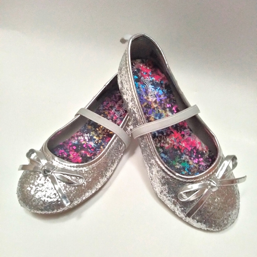 Faded Glory Sparkle Glitter Mary Jane Toddler 9
